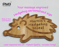 Hedgehog Personalised Garden Sign