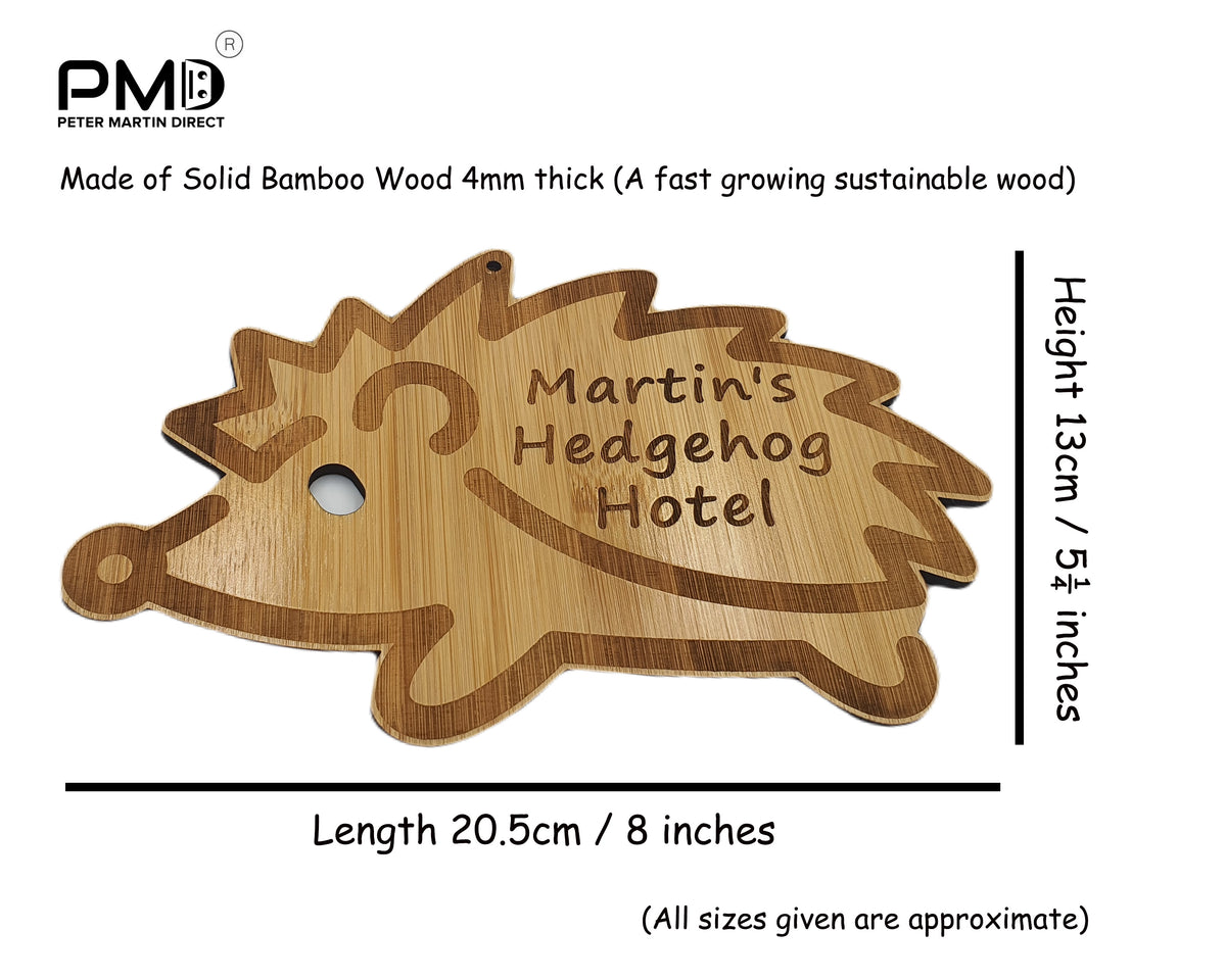 Hedgehog Personalised Garden Sign