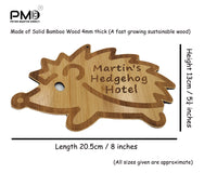 Hedgehog Personalised Garden Sign