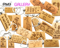 Children's Drawing Keepsake Keyring