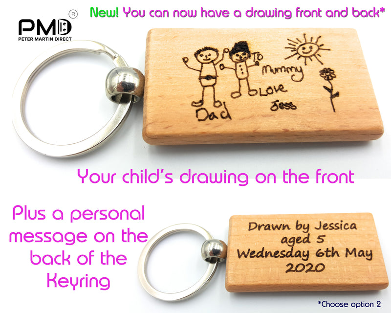 Children's Drawing Keepsake Keyring